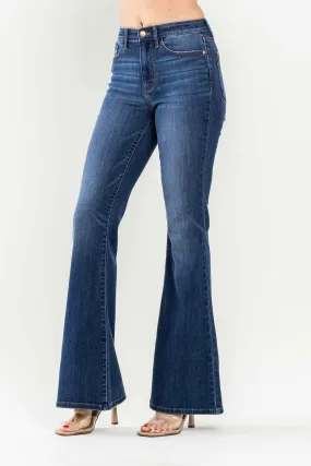 Judy Blue High Waist Flare Jeans- Dark Wash