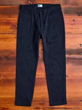 11oz Sashiko Easy Tapered Pants in Indigo