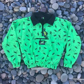 90s Forever Gecko Windbreaker Neon Green