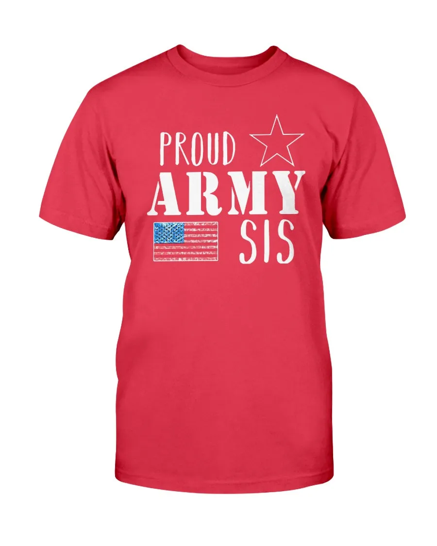 Army Sister Small Flag T-shirts