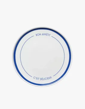 Bon Appetit Plate - Navy