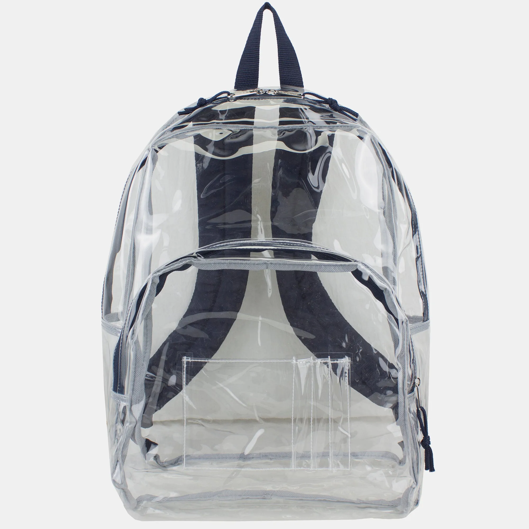 Clear Dome Backpack with Colorful Adjustable Padded Straps