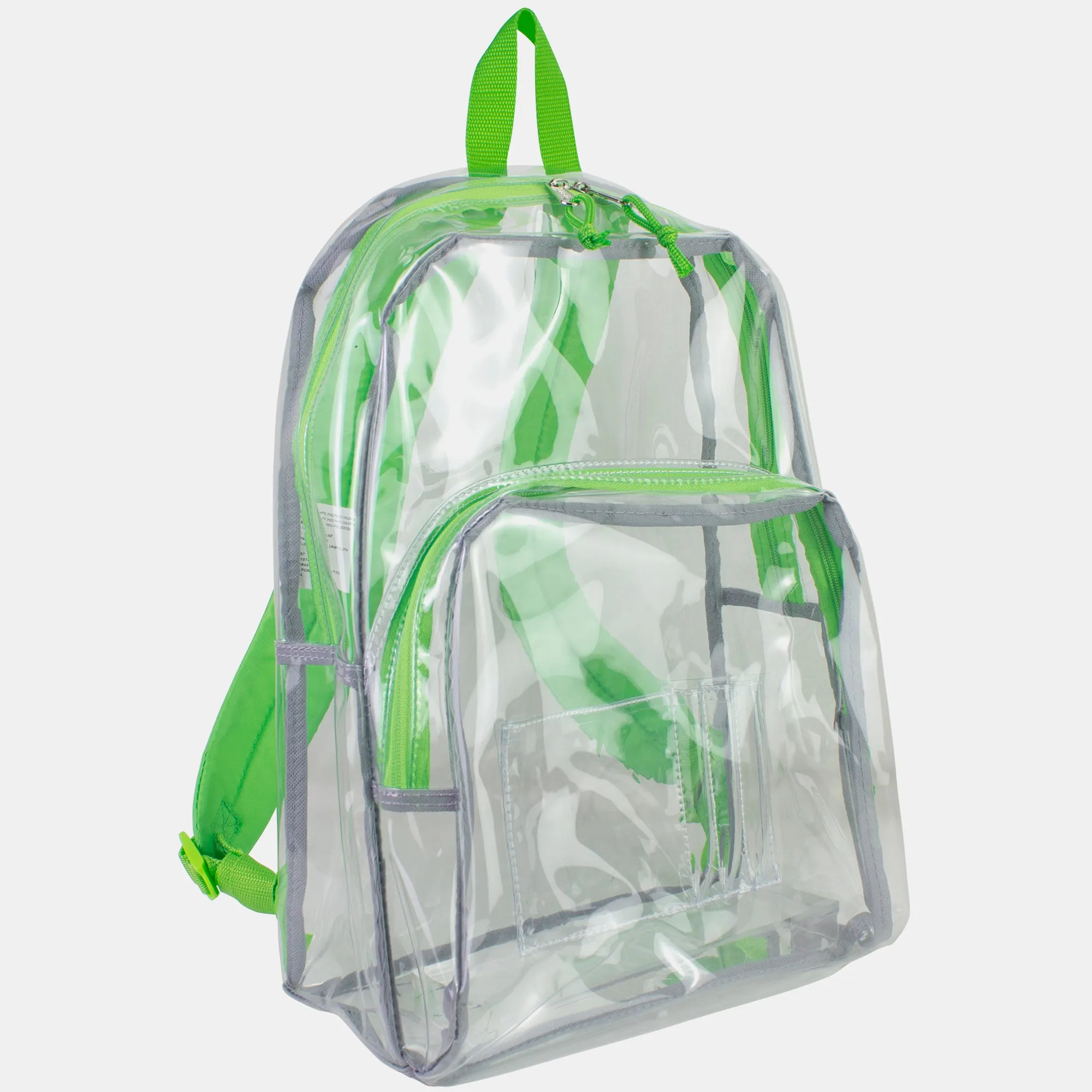 Clear Dome Backpack with Colorful Adjustable Padded Straps