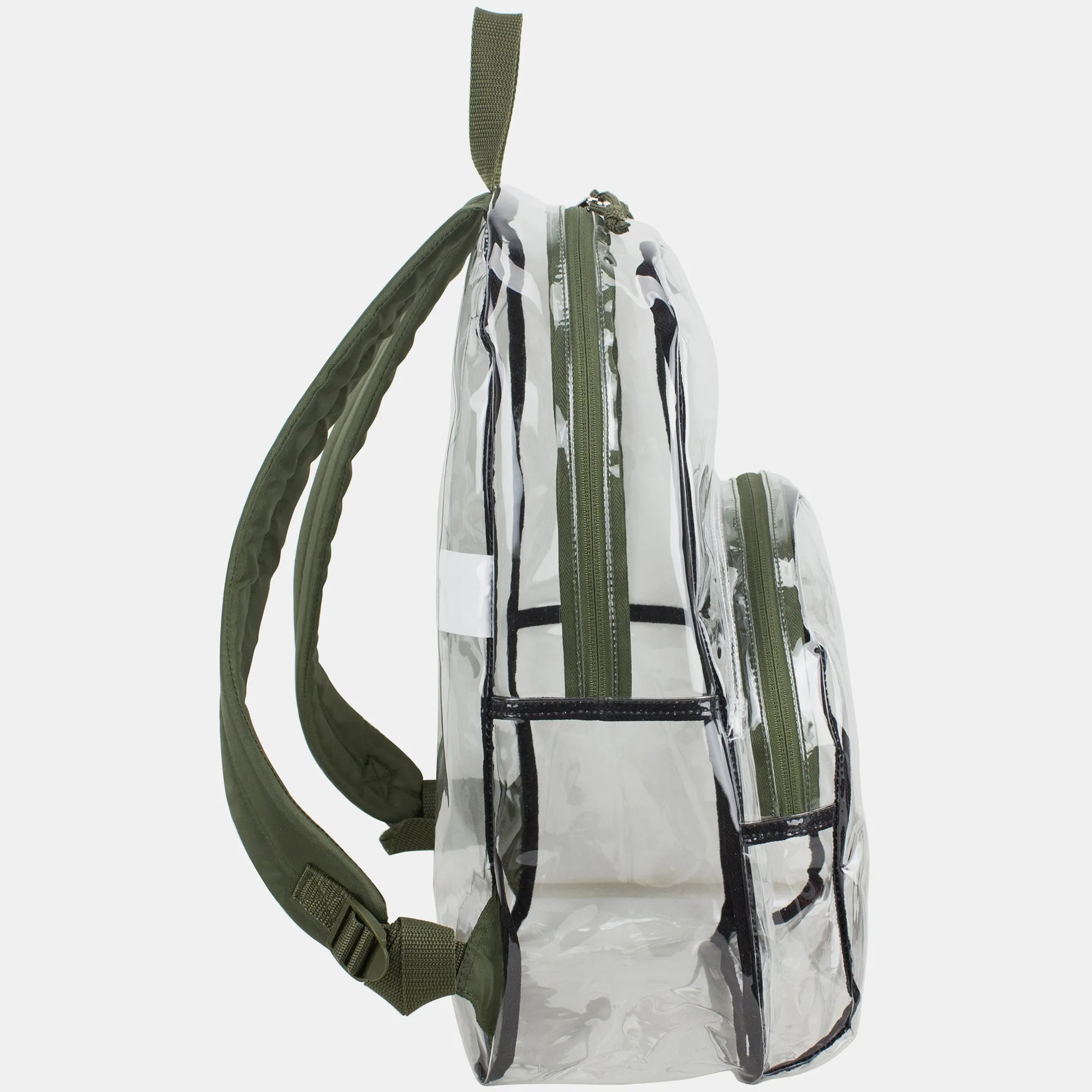 Clear Dome Backpack with Colorful Adjustable Padded Straps