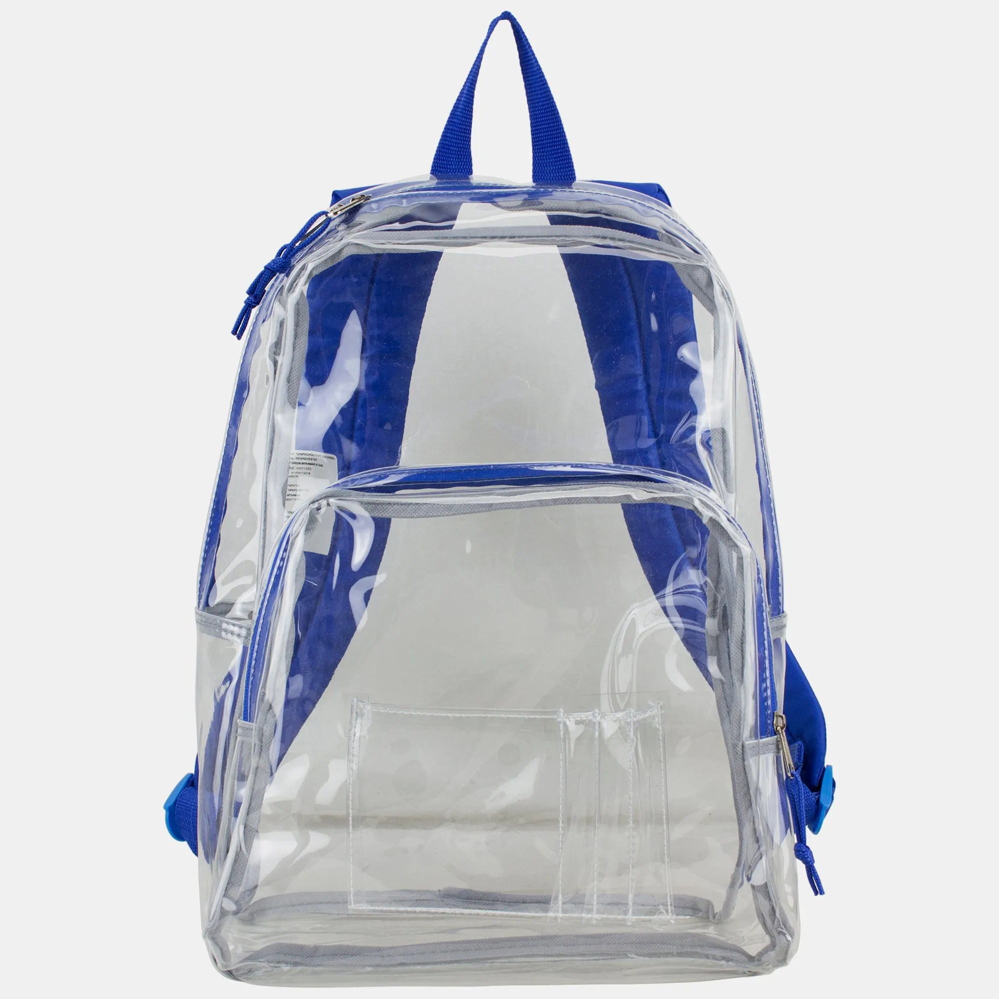 Clear Dome Backpack with Colorful Adjustable Padded Straps