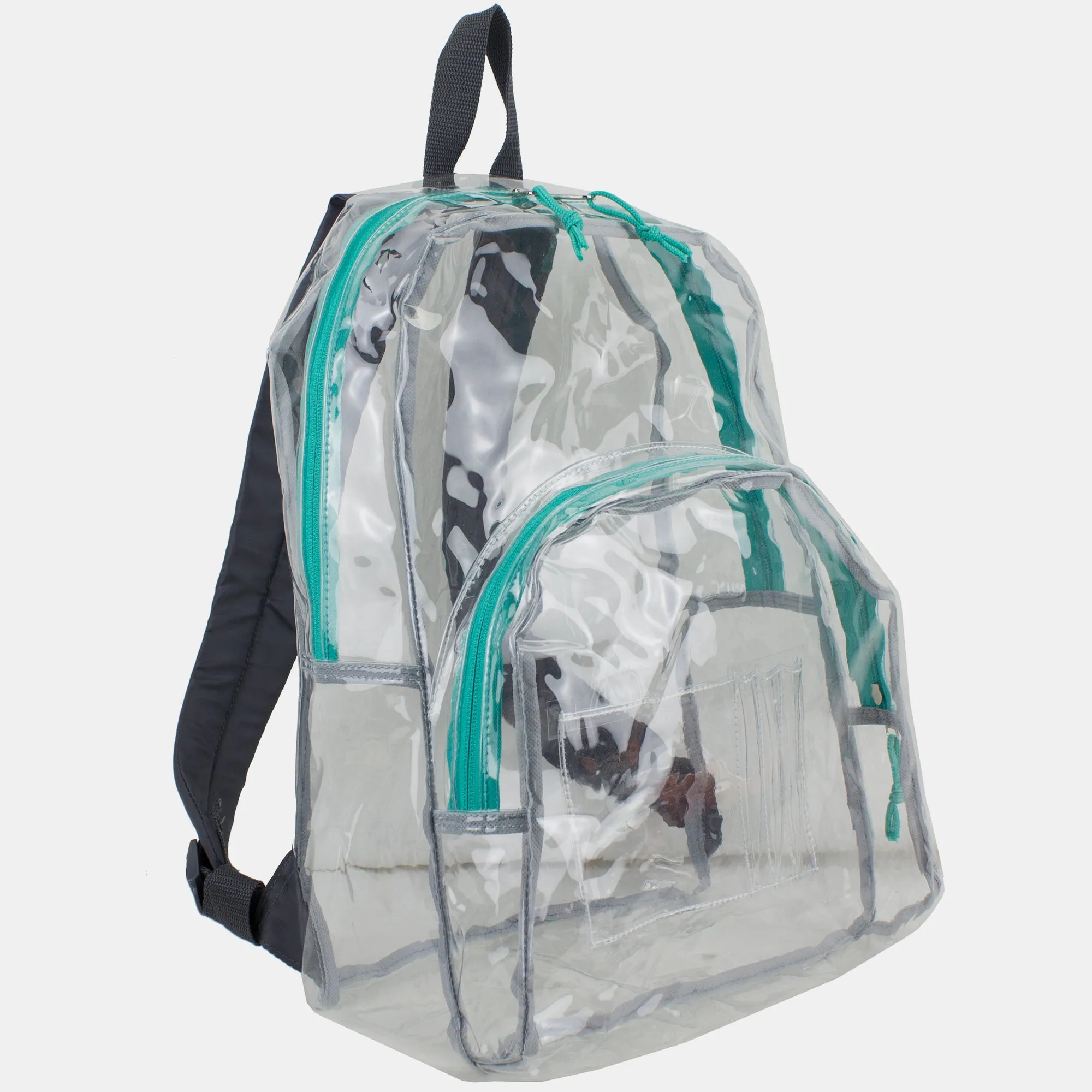 Clear Dome Backpack with Colorful Adjustable Padded Straps