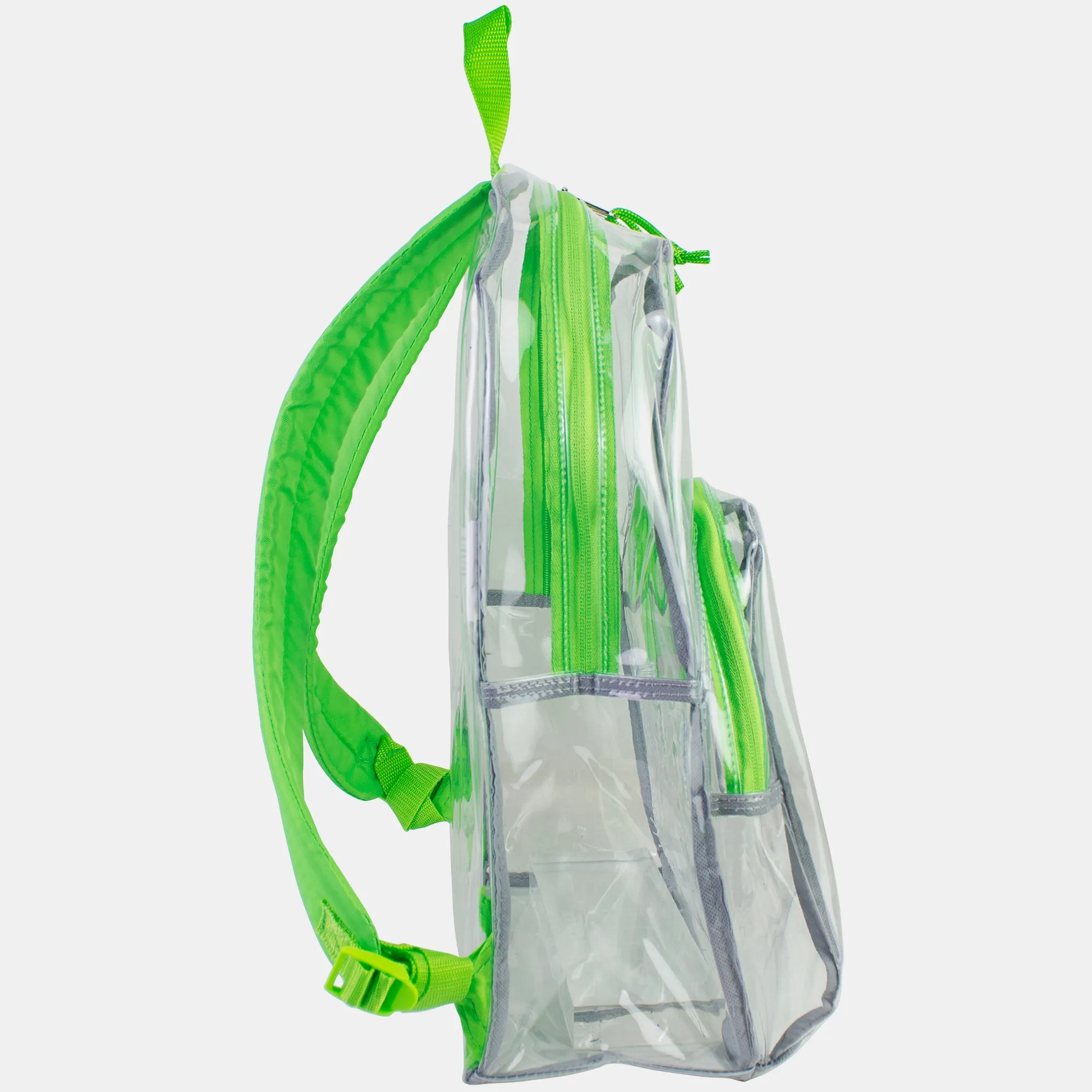 Clear Dome Backpack with Colorful Adjustable Padded Straps