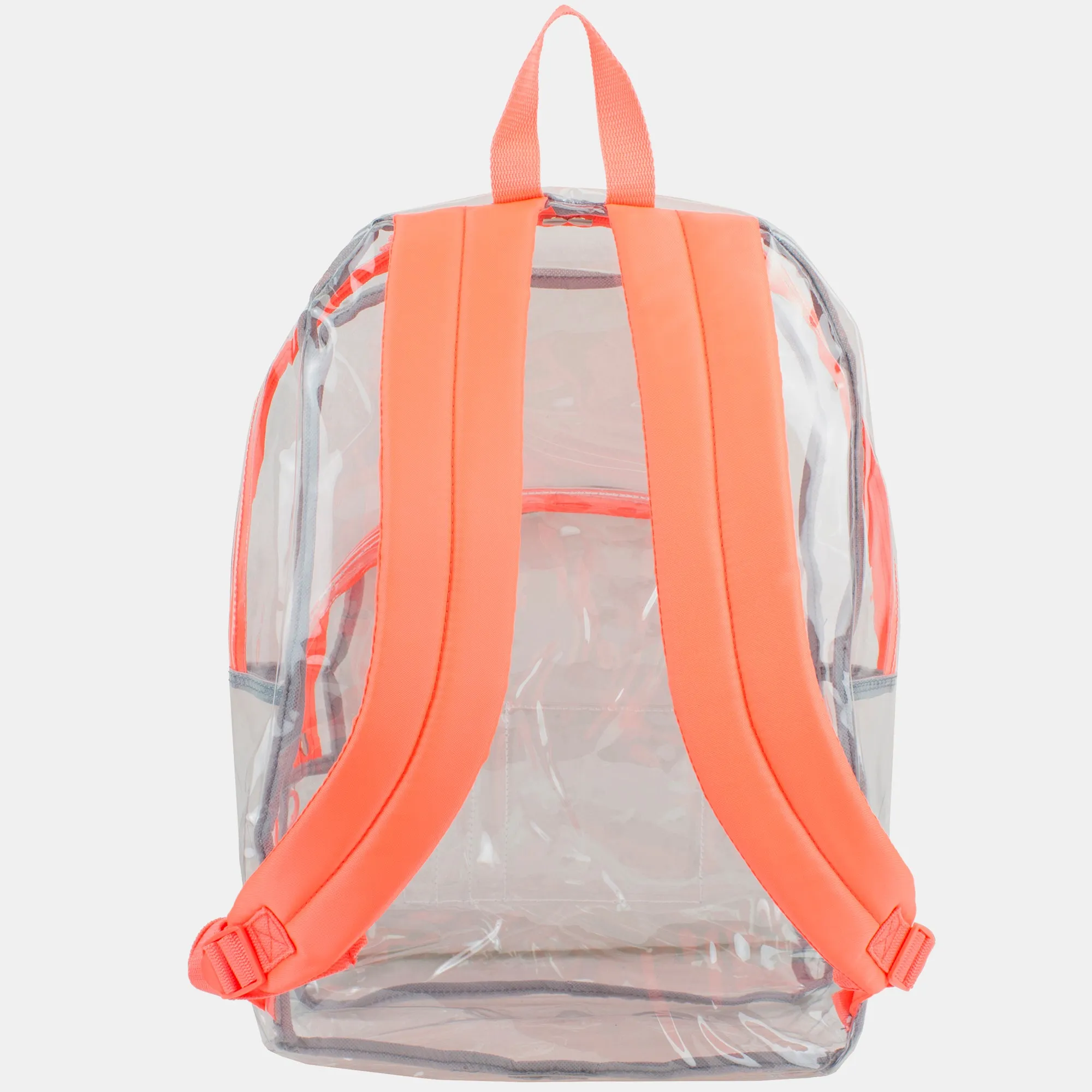 Clear Dome Backpack with Colorful Adjustable Padded Straps