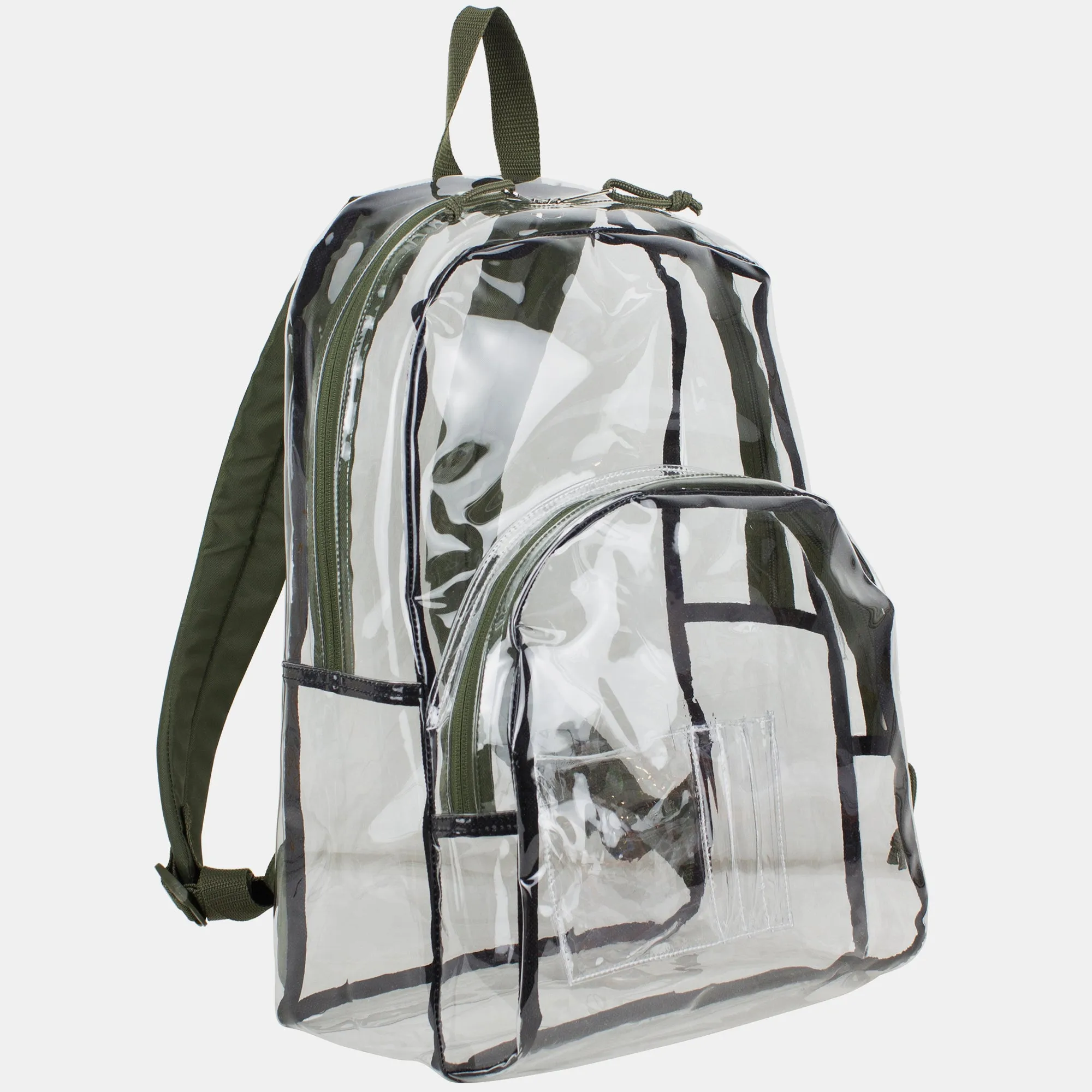 Clear Dome Backpack with Colorful Adjustable Padded Straps