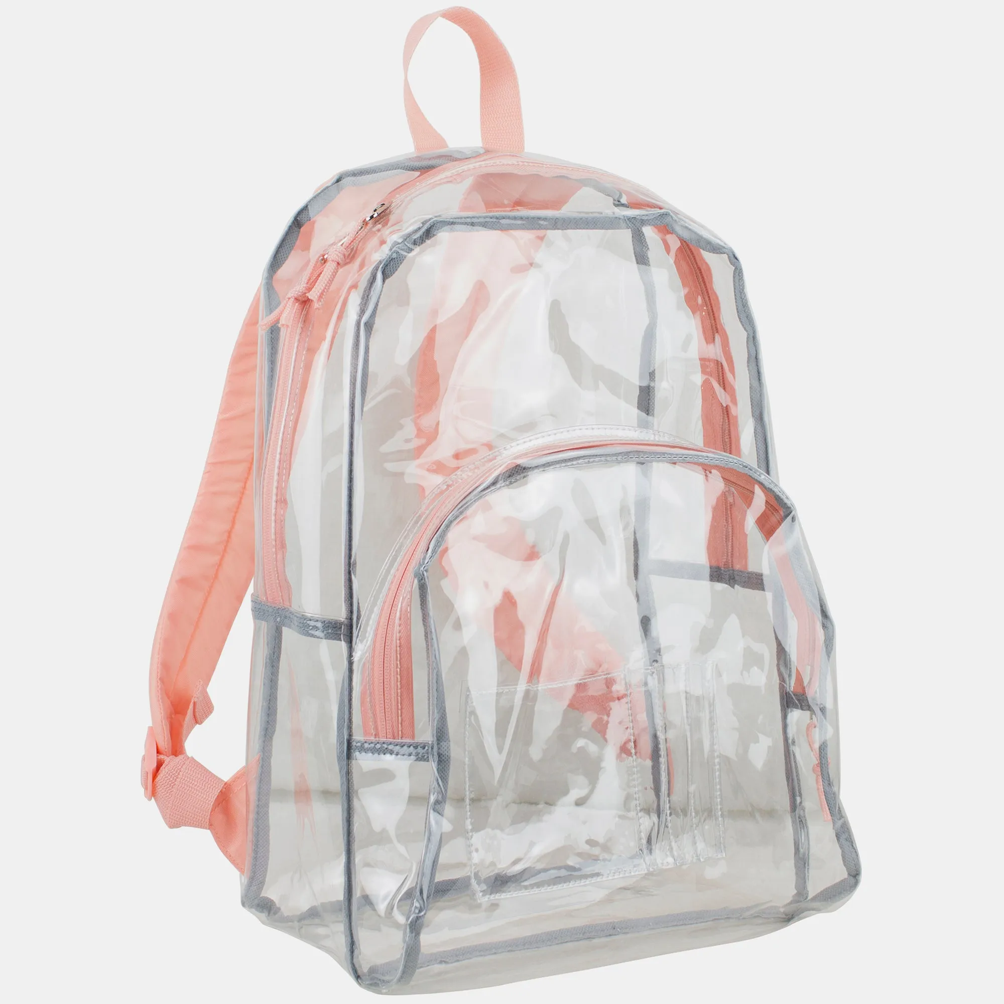 Clear Dome Backpack with Colorful Adjustable Padded Straps