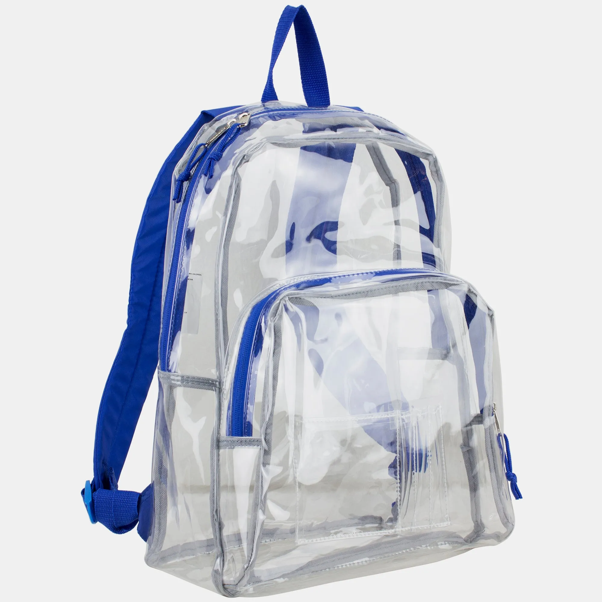 Clear Dome Backpack with Colorful Adjustable Padded Straps