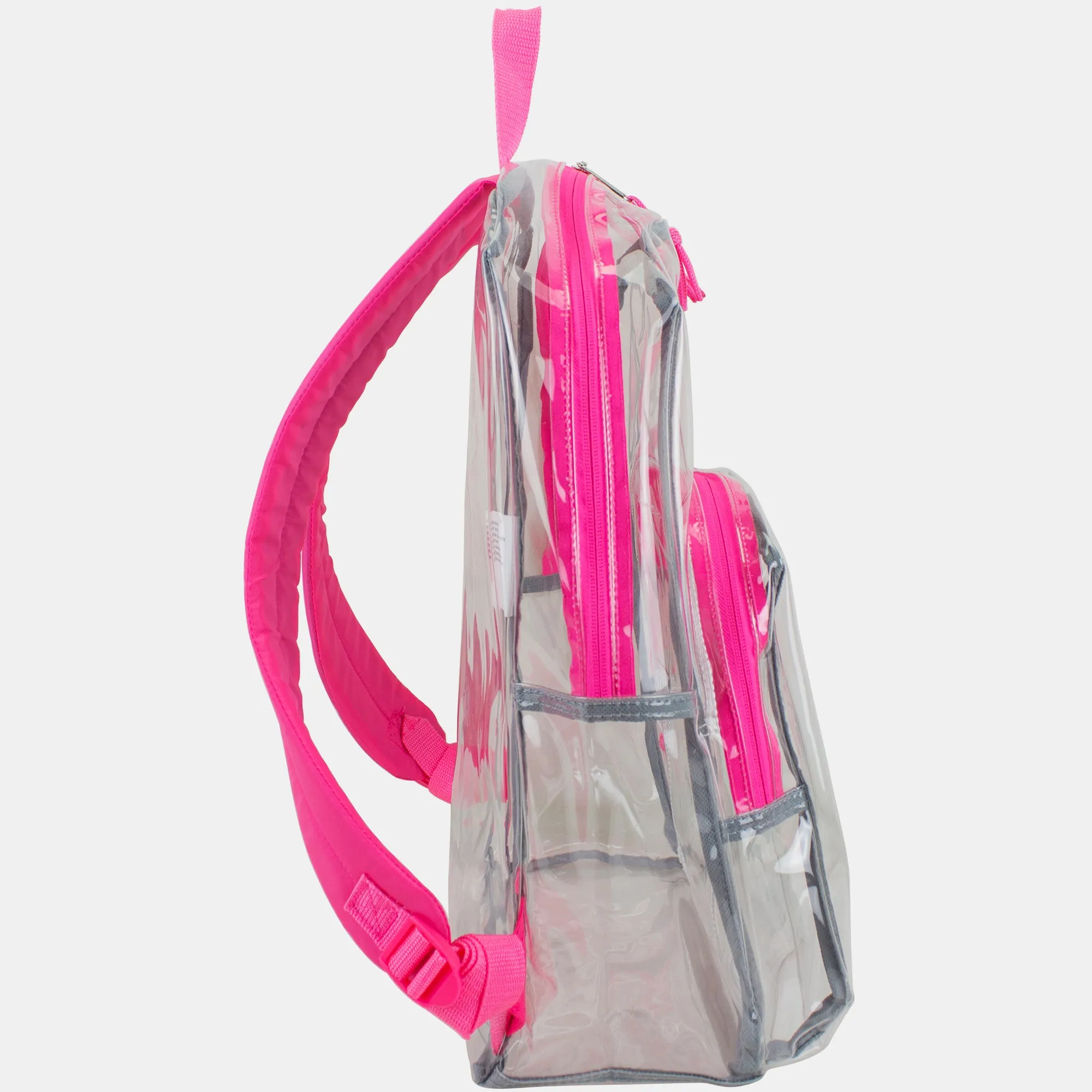 Clear Dome Backpack with Colorful Adjustable Padded Straps