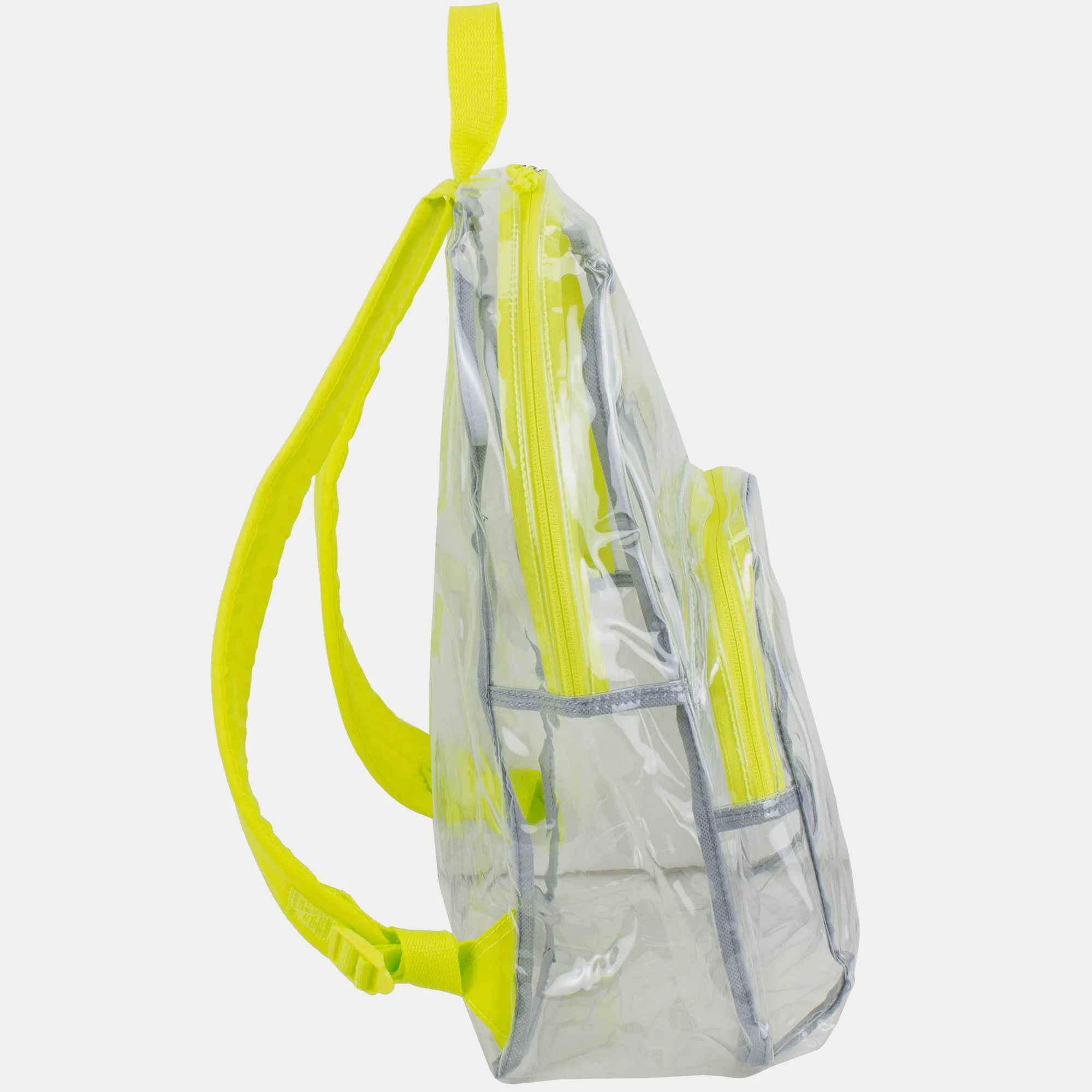 Clear Dome Backpack with Colorful Adjustable Padded Straps