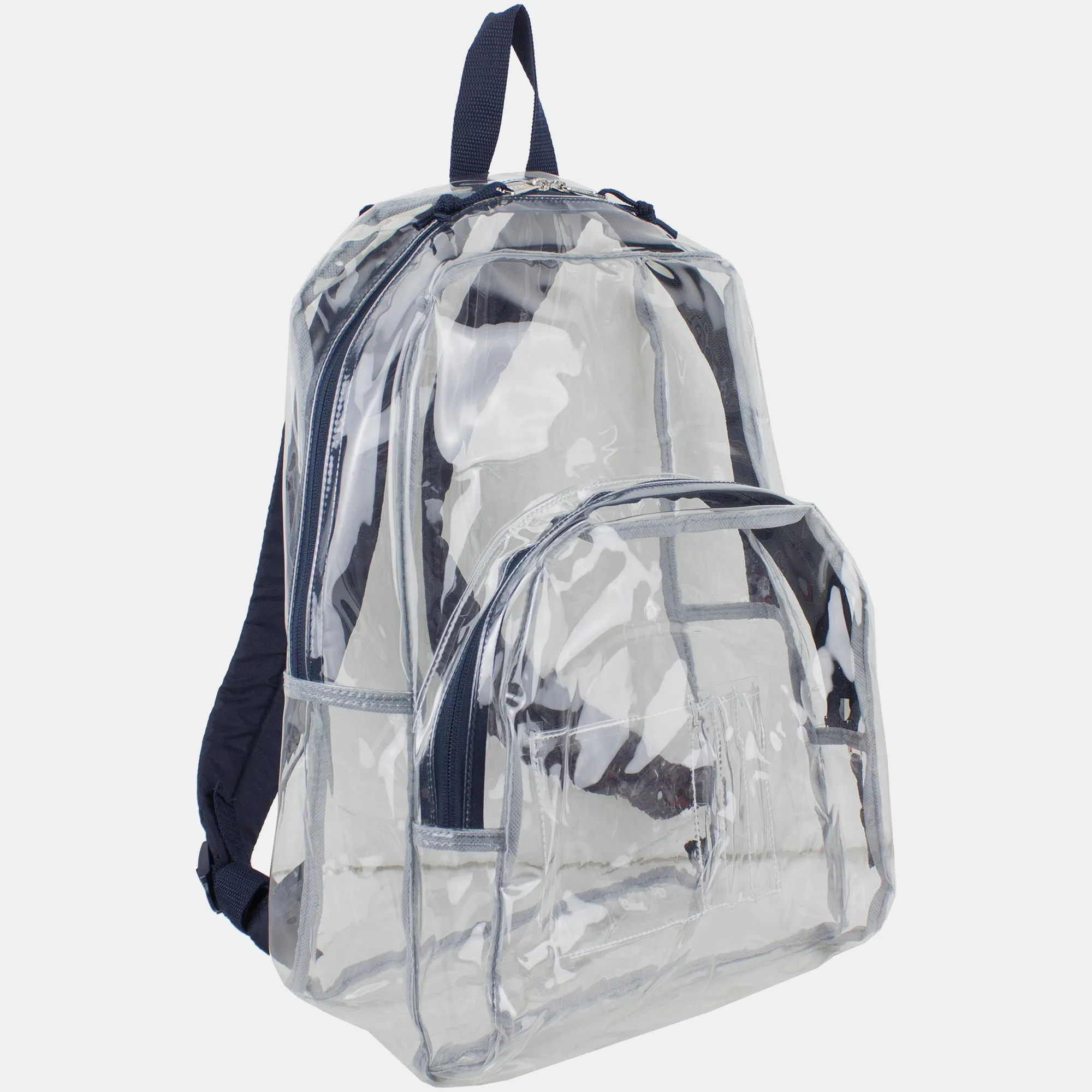 Clear Dome Backpack with Colorful Adjustable Padded Straps