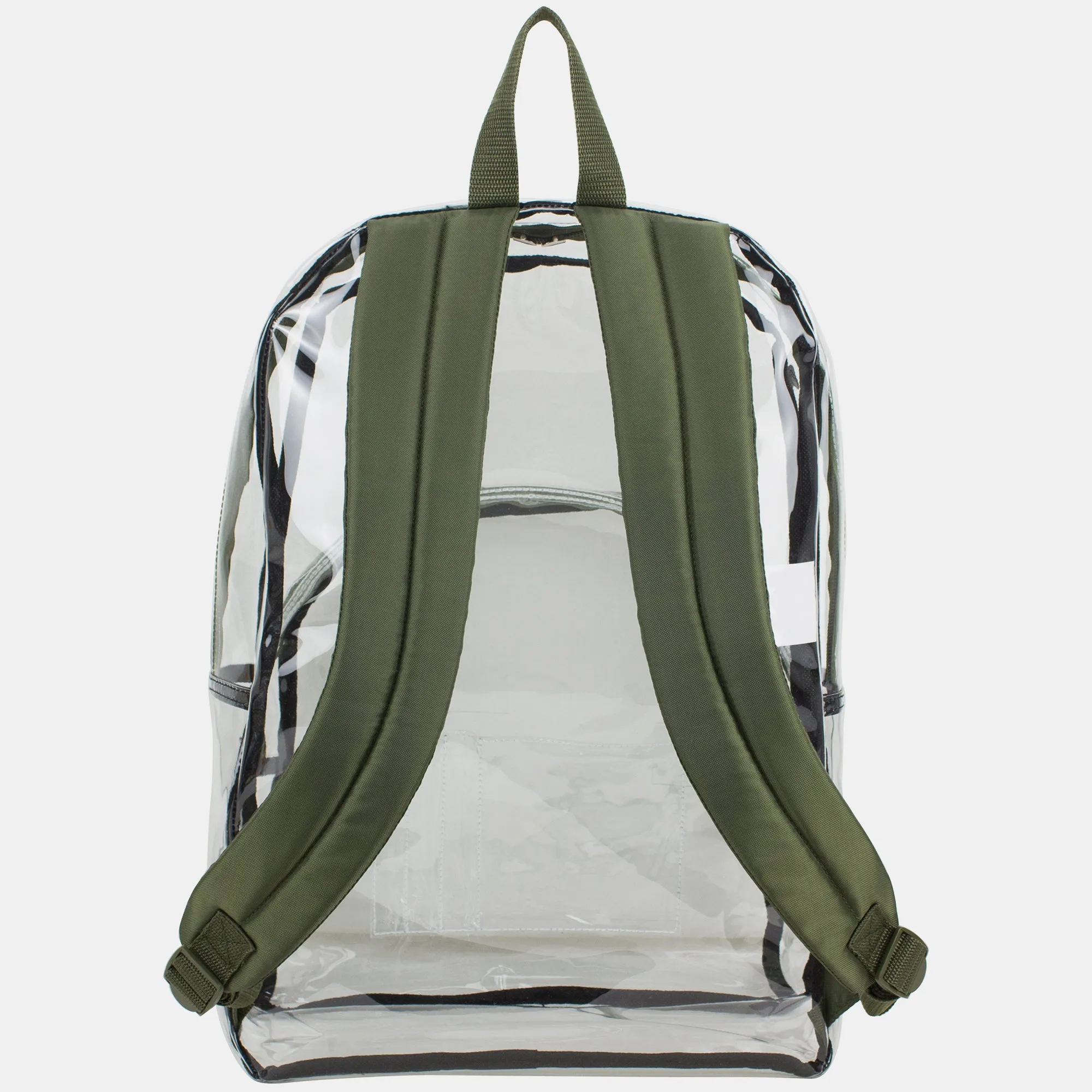 Clear Dome Backpack with Colorful Adjustable Padded Straps