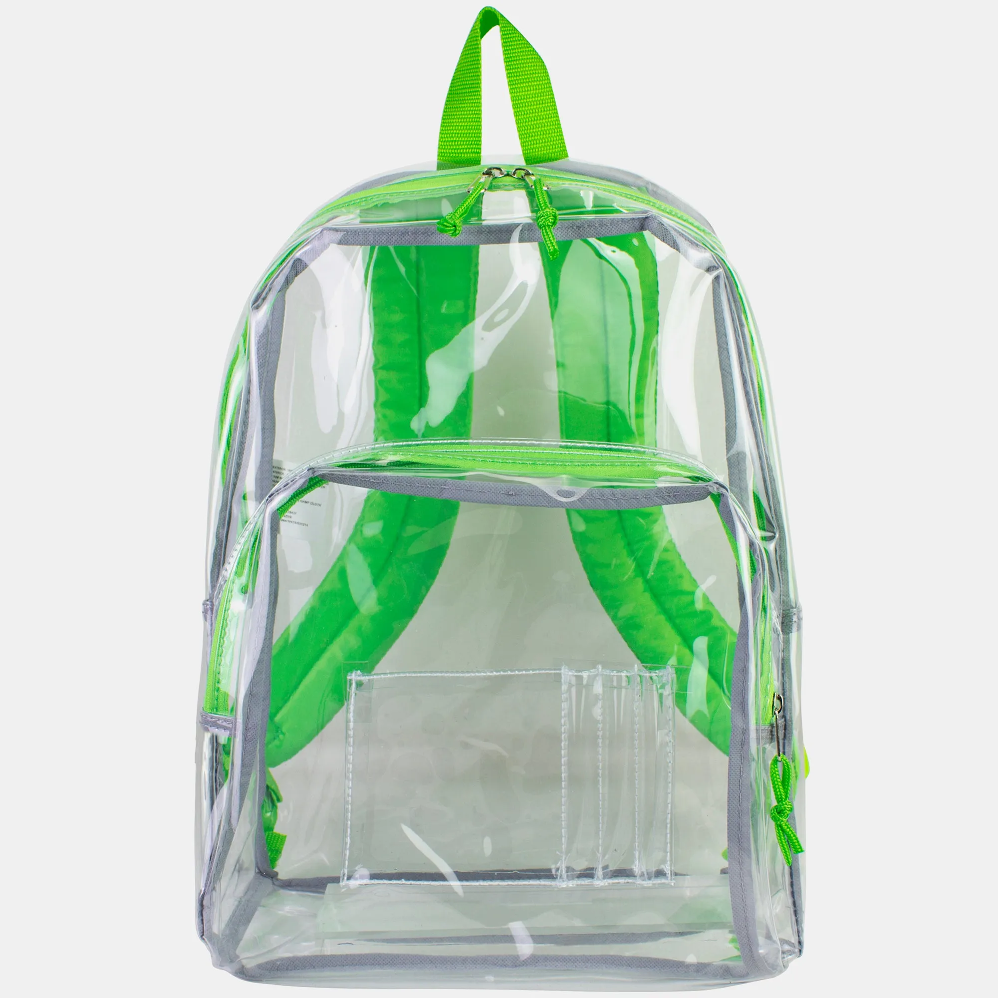 Clear Dome Backpack with Colorful Adjustable Padded Straps