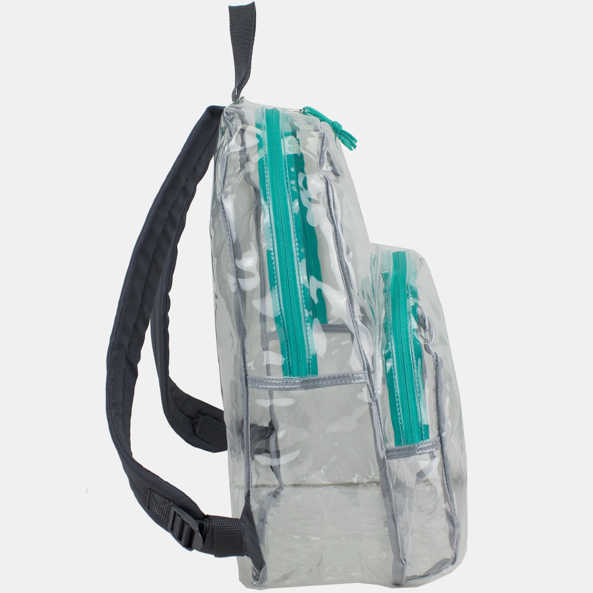 Clear Dome Backpack with Colorful Adjustable Padded Straps