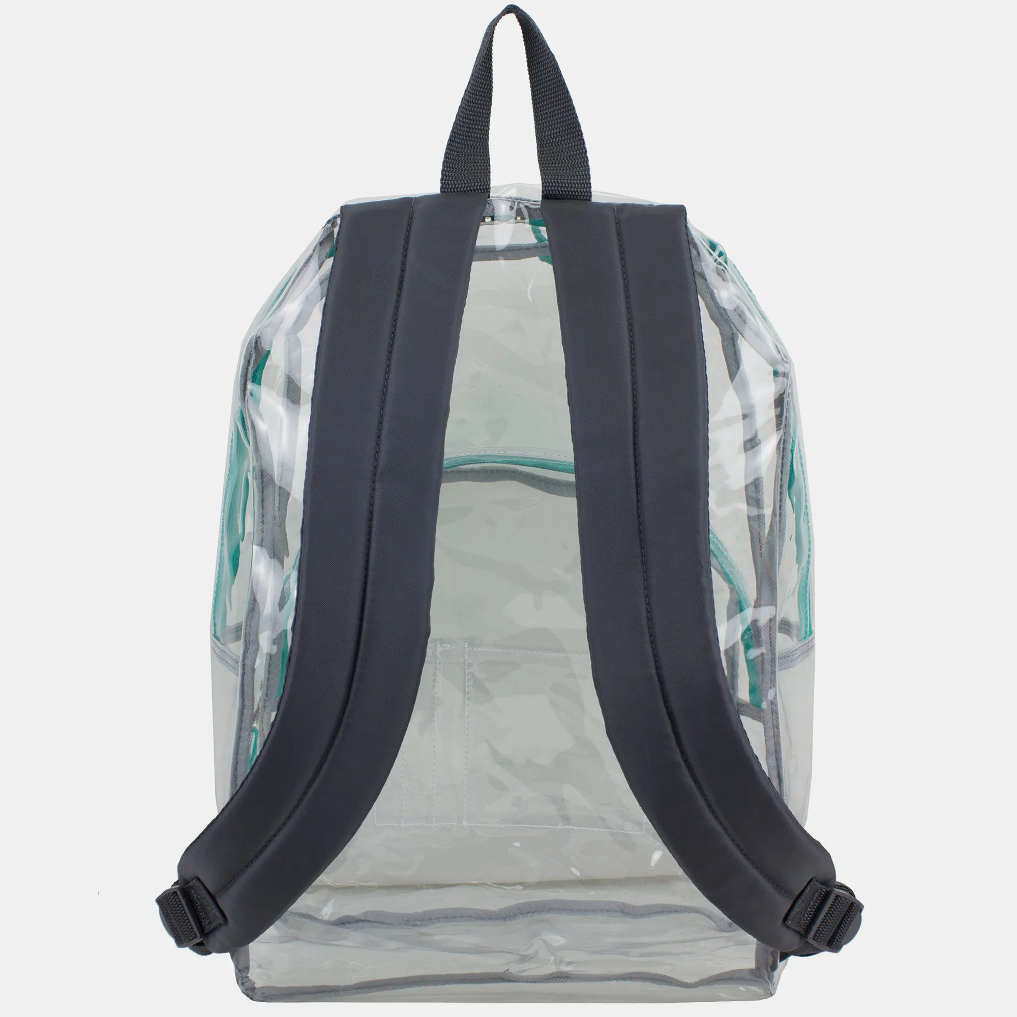 Clear Dome Backpack with Colorful Adjustable Padded Straps