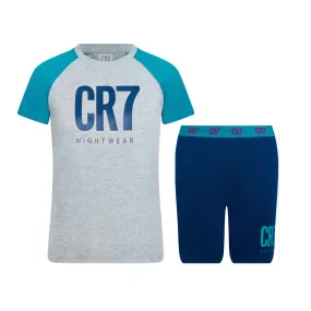 CR7 Boy's Loungewear, Pajama Set - Shorts, Short Sleeve