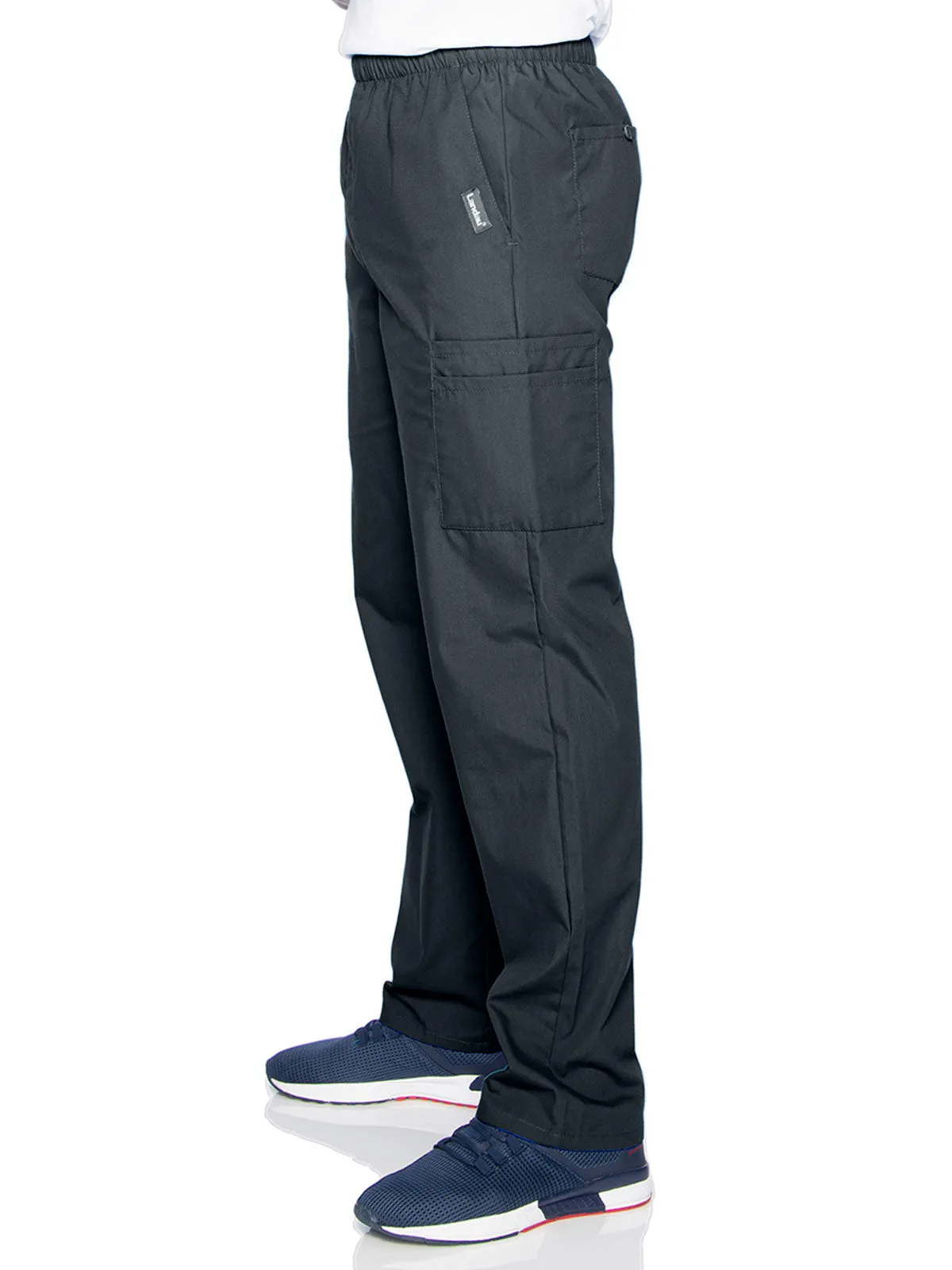 Essentials - Men's Straight-Leg Cargo Scrub Pants