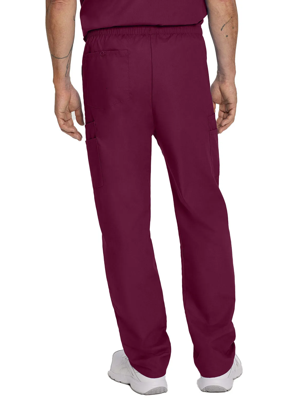 Essentials - Men's Straight-Leg Cargo Scrub Pants