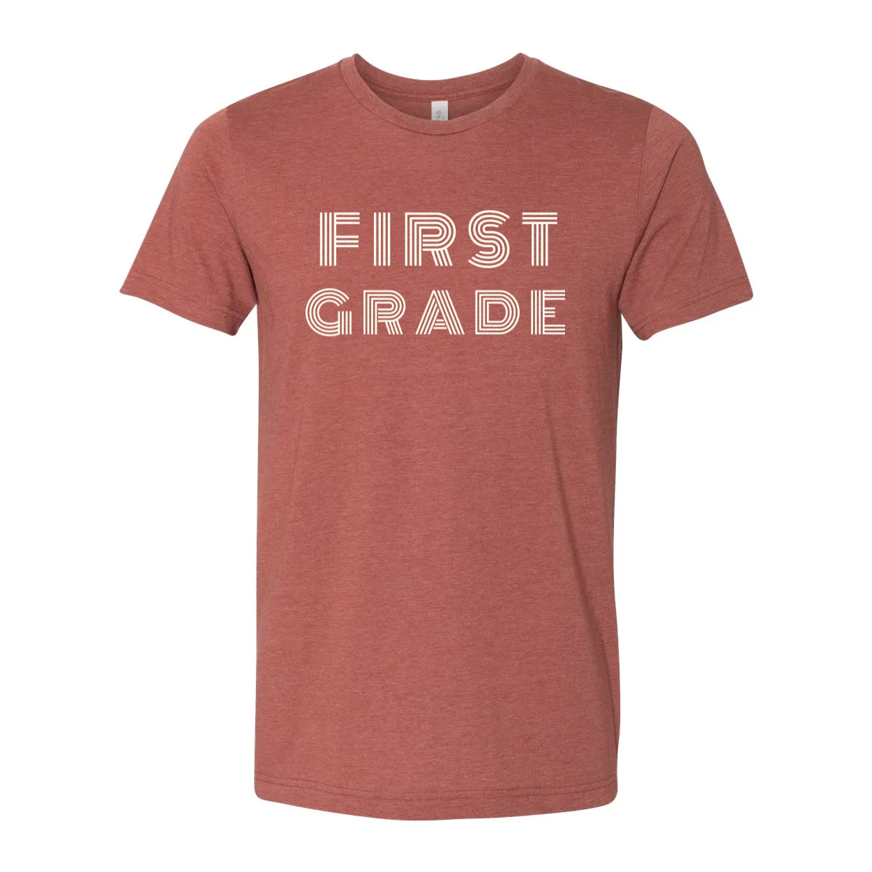 First Grade Retro Font Soft Tee