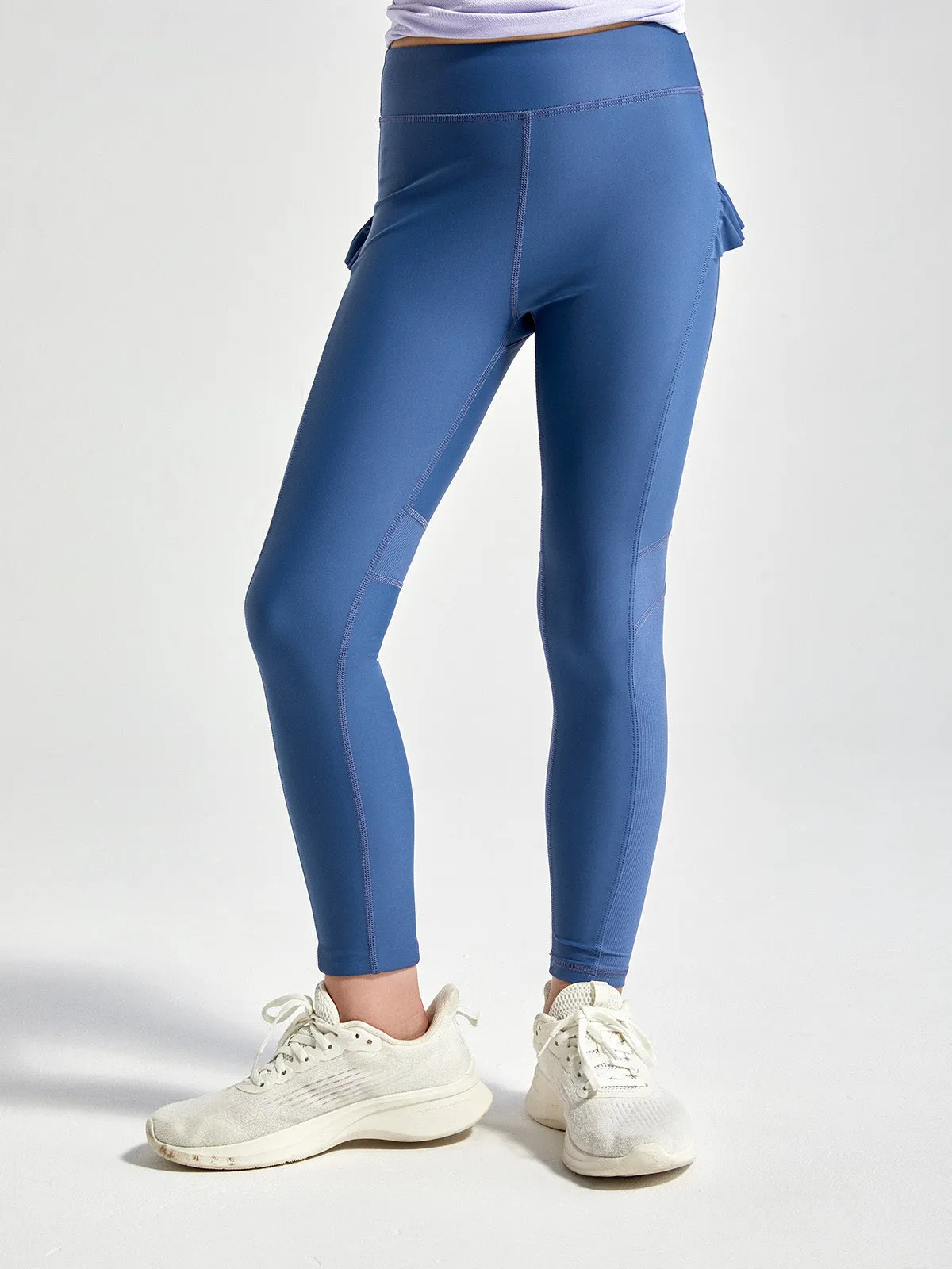 HEAVENLY Girls Leggings Mesh With Ruffle