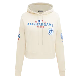 MLB ALL STAR 2024 WOMEN'S FLC CROPPED PO HOODIE (EGGSHELL)