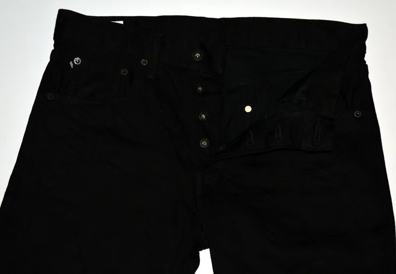 ONI DENIM "566-13BK" 13oz Jet Black Denim Semi Tight Straight