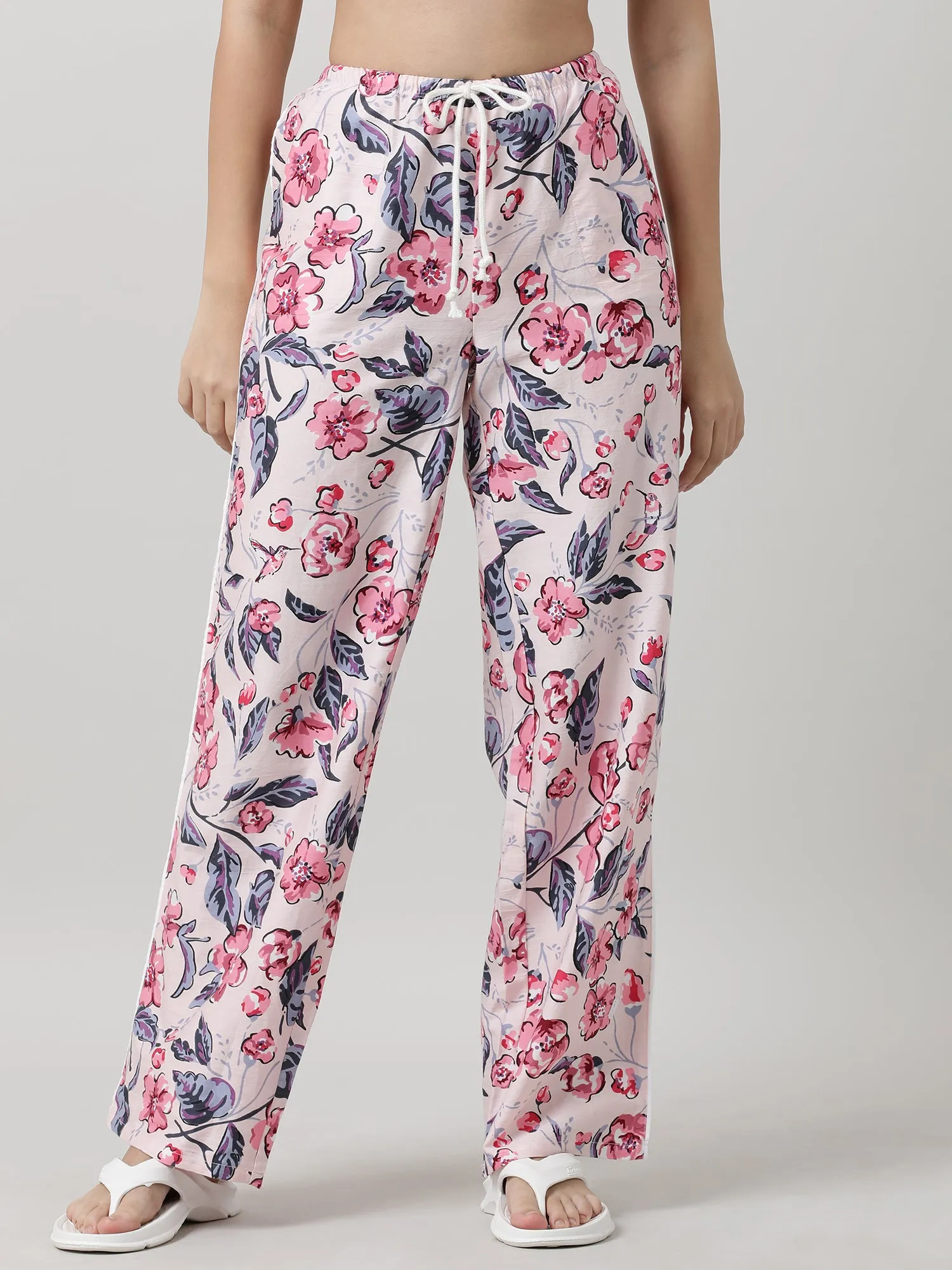 Women Floral Sleepwear Pants